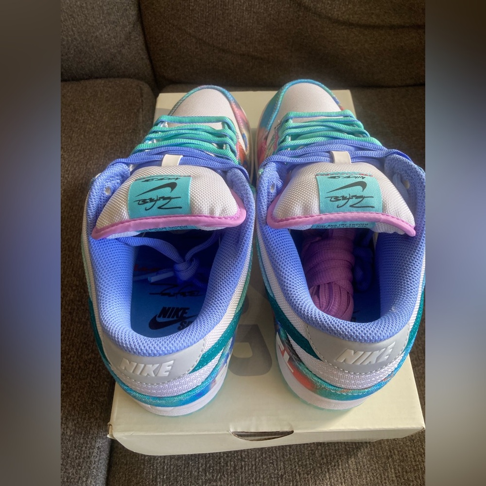 Nike Dunk SB Low Futura Laboratories Bleached Aqua Sneakers Size 8 *BRAND NEW - Picture 6 of 8